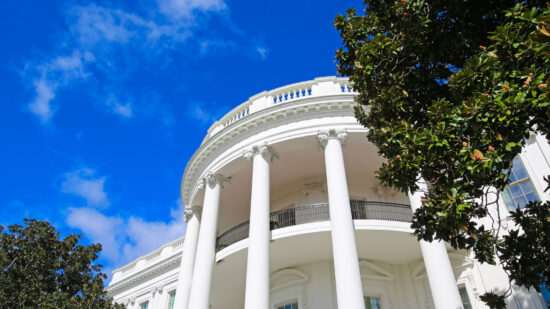 GettyImages-1095683810_Side view of back of the White House
