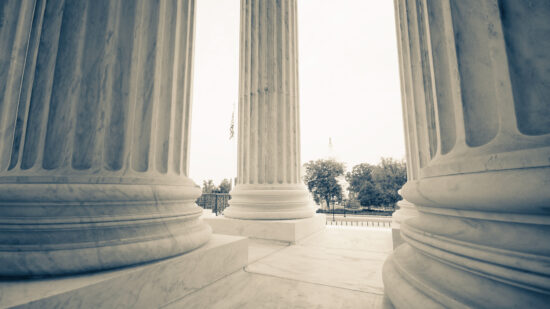 The US Supreme Court and Capitol Building - Washington DC